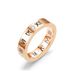 High Fashion Titanium Steel Lovers Women Roman Numerals Set With Zircon Ring For Men Korean Popular Jewelry_ipsvogv.com