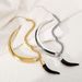 N11714 style personalized spliced horn with exaggerated hip-hop design, fashionable and niche necklace_ipsvogv.com