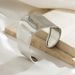 irregular Smooth Metal Wide Bracelet Bracelet Fashionable Personality C Shaped Texture Open Hand Jewelry_ipsvogv.com