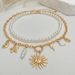 Beach Vacation Starfish Shell Pendant Collarbone Ocean Ins Style Pearl Bead Necklace_ipsvogv.com