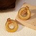 Women’s Jewelry Set Fashion Exaggerated Irregular Concave And Convex Lava Earrings Alternative Folds Niche Earrings Versatile Ins Earrings_ipsvogv.com