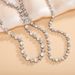 Men And Women's Jewelry Tennis Chain With Zirconia Star Pendant Hip Hop Necklace And Bracelet Set In Gold Silver Pink Black_ipsvogv.com