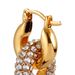 Women's Jewelry Copper Geometric Round Zircon Earrings Niche Earrings Light Luxury Zircon Inlaid Fashionable Earrings_ipsvogv.com