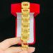 Gold-Plated Jewelry Heavenly Blessing Fortune Character Men's Bracelet 20mm Wide Chain Fashion Trend_ipsvogv.com