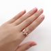 Unisex shape women's ring Micro inlaid zircon rose gold plated jewelry_ipsvogv.com