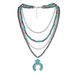 Jewelry Turquoise Necklace Bohemian Style Multi Layered Clavicle Chain_ipsvogv.com