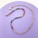Colorful Necklace, Personalized Rhinestone Chain, Short Splicing Pendant, Metal Versatile Accessory For Women_ipsvogv.com