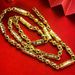 Vietnamese Sand Premium Hexagonal Bamboo Knot Buddha Bead Men's Necklace Copper Gold Plated Versatile Personalized_ipsvogv.com