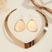 Open Collar, Fashionable Metal Exaggerated Necklace, Earring Set, Women's Jewelry Factory_ipsvogv.com