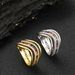 Colorful Ladder Zircon Irregular Personalized Trendy Ring Men's Hip Hop Accessories_ipsvogv.com