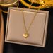 Japanese And Korean Temperament Love Pendant Necklace, Women's Fashion Design, Titanium Steel Jewelry, Gold Lock Bone_ipsvogv.com