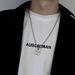 hot selling stainless steel ins cold style 26 letter necklace does not fade men's trendy simple titanium steel jewelry_ipsvogv.com