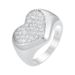 Personality Sweet Heart Shaped Aperture Zircon Ring High Grade Micro Inlaid Zircon Peach Heart Engagement Party Female Ring_ipsvogv.com