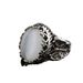 moonstone Inlaid Women's Ring, Creative Butterfly Shaped Pattern Ins Personalized Ring_ipsvogv.com