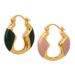 Creative Sense Weight Color Glaze Niche Design Hollow U-shaped Buckle Trend Personality Ho Earrings_ipsvogv.com