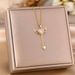 Cupid Angel's Wings Tassel Love Pendant Titanium Steel Necklace Women Can Move Small Wings Collar Chain_ipsvogv.com
