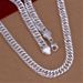 Jewelry 10MM Full Body For Men's Accessories, Silver Plated Necklace_ipsvogv.com