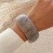 ins Style Gradient Translucent Acrylic Bracelet Female Exaggerated Round Wide Irregular Bracelet_ipsvogv.com