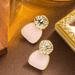 Korean Version Of Super Fairy Exquisite Morandi Color Drip Enamel With Feminine Elegance And High-end Silver Needle_ipsvogv.com