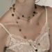 Three Layer Tassel Night Wind Chime Necklace Stacked Chain Female Retro Niche Temperament French Ball Beaded Necklace_ipsvogv.com