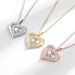 New Birthstone Necklace For Women Double Love Diamond Inlaid December Engraved Diamond Pendant_ipsvogv.com