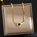 Light Luxury and Simple Titanium Steel Necklace for Women Roman Pendant, Collar Chain, Small and High end, Versatile Ins_ipsvogv.com