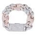 Men's Jewelry 20mm Cuban Bracelet Full Of Zircon Big Box Buckle Pig Nose Hip Hop Bracelet Jewelry_ipsvogv.com