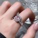Hong Kong And Japan Street Photography Fashion Versatile Set Micro Inlaid Brilliant Absolute Full Diamond Zircon Ring_ipsvogv.com