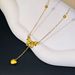Explosive Love Tassel Bow New Girl Titanium Steel D Fu Same Style Internet Red Non Fading Collar Chain Necklace Jewelry_ipsvogv.com