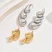 Fashion Light Luxury Style Women's Earrings Set Niche Wheat Ear Electroplating Design Earrings Versatile Earrings_ipsvogv.com