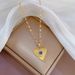 Steel 【 Titanium 】 Light Luxury Style Devil's Eye Micro Inlaid True Gold Necklace For Female Transporter Instagram 【 】_ipsvogv.com