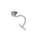 Men's Jewelry Crystal Rudder Small Tie Pin Buckle Tie Tack With Chains Gold Tie Clip_ipsvogv.com