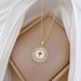 Round 【 】 Cross Light Luxury Charm Gorgeous Full Diamond Necklace Women's Versatile Clavicle Titanium Steel Chain 【 】_ipsvogv.com