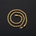 Korean Version Hot Sale 3MM Titanium Fried Dough Twists Chain Personality Fashion Simple Stainless Steel Hip Hop Men's_ipsvogv.com
