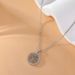 Jewelry Round Tree Of Life Pendant Necklace Simple Clavicle Alloy Women's Neck Chain_ipsvogv.com