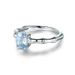 New Couple Bamboo Knot Sea Blue Zircon Women's Simple Platinum Diamond Ring Jewelry Fashion Handmade_ipsvogv.com