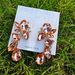 Trendy design teardrop shaped gem earrings Luxury colorful super flash glass diamond earrings new_ipsvogv.com