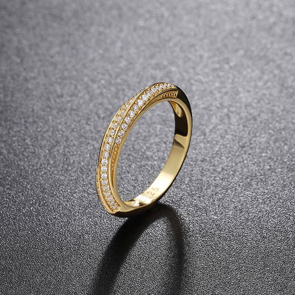 Mobius Mosang Diamond Wrapped Ring, Female Pure Silver, Unique Design, Fashionable Personality, Light Luxury, Exquisite_ipsvogv.com