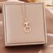 Micro Inlaid Zircon Pendant, Titanium Steel Necklace, Women's Personality, Light Luxury Leopard Accessories, Collarbone_ipsvogv.com