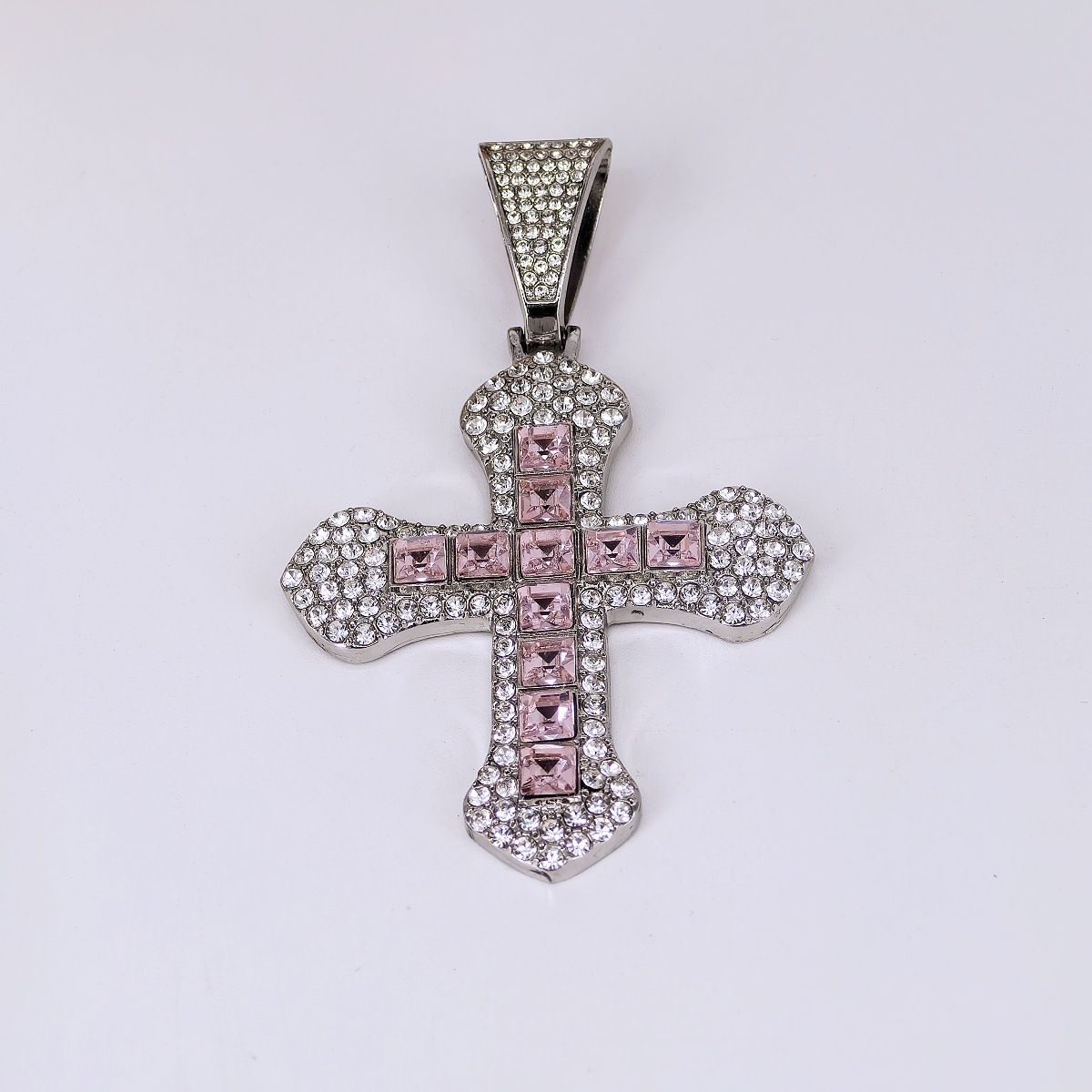 Unisex Jewelry Fashion New 15mm Diamond Pendant Alloy Necklace For Men And Women High Grade Hip Hop Style Cuban Chain_ipsvogv.com