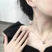 Temperament Girl Pink Zircon Ring Female Niche Design High End Sweet Cool Wind Lava Irregular Love Set_ipsvogv.com