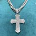 Hip Hop New Zircon Cross Men's Necklace Fashion Versatile Heavy Craft Punk Sweater Chain Jewelry_ipsvogv.com