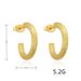 Unisex Thick Circle C Shaped Earrings Exaggerated Earrings New Trend Earrings Female Personality Simple_ipsvogv.com