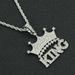 Full Diamond Crown Letter King Pendant Accessories Hanger Hip Hop Rap Street Dance Cool Necklace Jewelry_ipsvogv.com