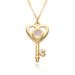 Women’s Jewelry Set Fashion Love Heart Key Necklace Female Clavicle Chain Ins Style Simple Small Lock Necklace Niche Design Necklace_ipsvogv.com