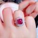 Cao Shi Fashion Color Treasure Luxury Simulation Red Zircon Ring High End Accessories_ipsvogv.com