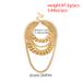 Mix And Match Fringed Chain Multi-layer Necklace RAP Rap HIPHOP Hip-hop Trend Exaggerated Cuban Chain Neck Chain Necklace_ipsvogv.com