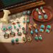 Turquoise Earrings Hot Sale Geometric Vintage Earrings High End New_ipsvogv.com