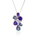 Fashionable Light Luxury Gemstone Necklace Pendant For Women Personality Temperament Design S925 Silver Inlaid Colorful Crystal Pendant_ipsvogv.com