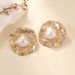 Women's Fashion Open Classic Elegant Pearl Bracelet Ring Earrings Jewelry_ipsvogv.com